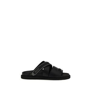 Moschino Men Flat Leather Sandals